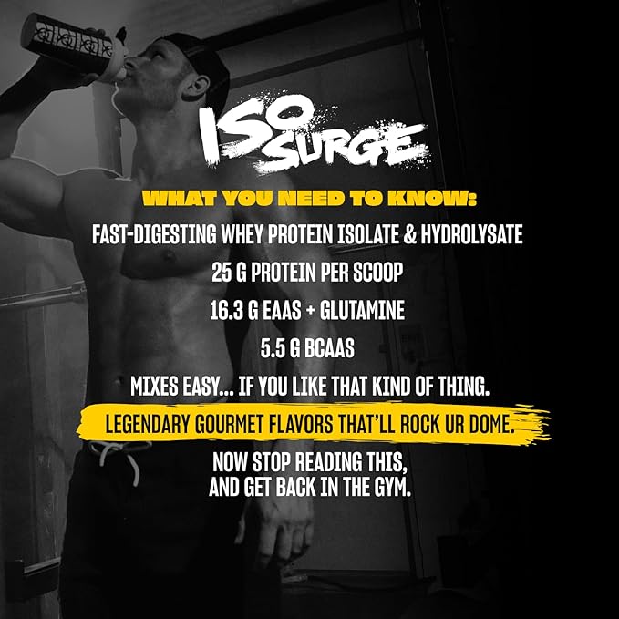 Mutant ISO Surge Whey Protein Isolate Powder Acts Fast to Help Recover, Build Muscle, Bulk and Strength, 5 lb - Strawberry Milkshake