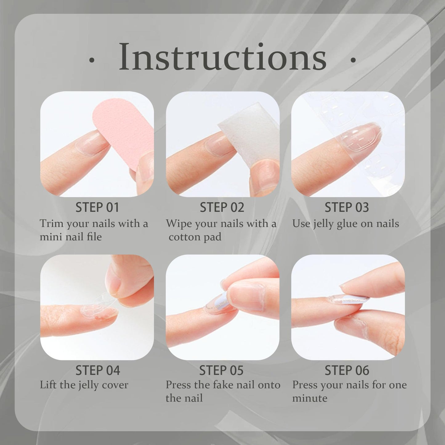 Yabonica 10PCS Handmade Unique 3D Almond Press-On Nails Salon Designs, Thick Acrylic Multi-Layer Gel False nails,UV/LED-Cured Reusable Sturdy Cat Eye Fake Nails for Women(048M)