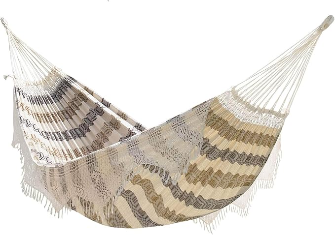 Vivere Authentic Brazilian Cotton Hammock - 450 lb Capacity (Costa)