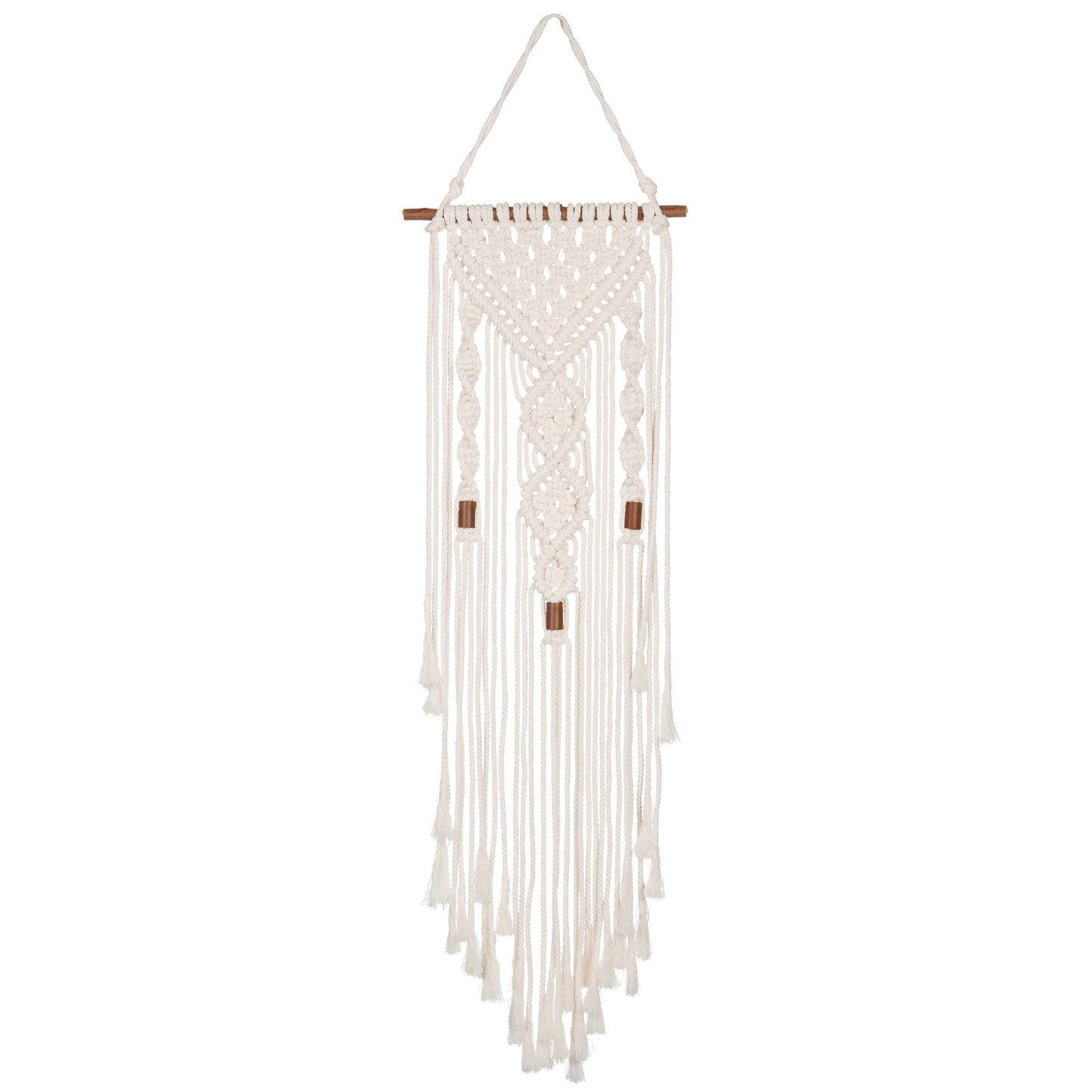Solid Oak Macramé Wall Hanger Kit - Double Twist, Original version