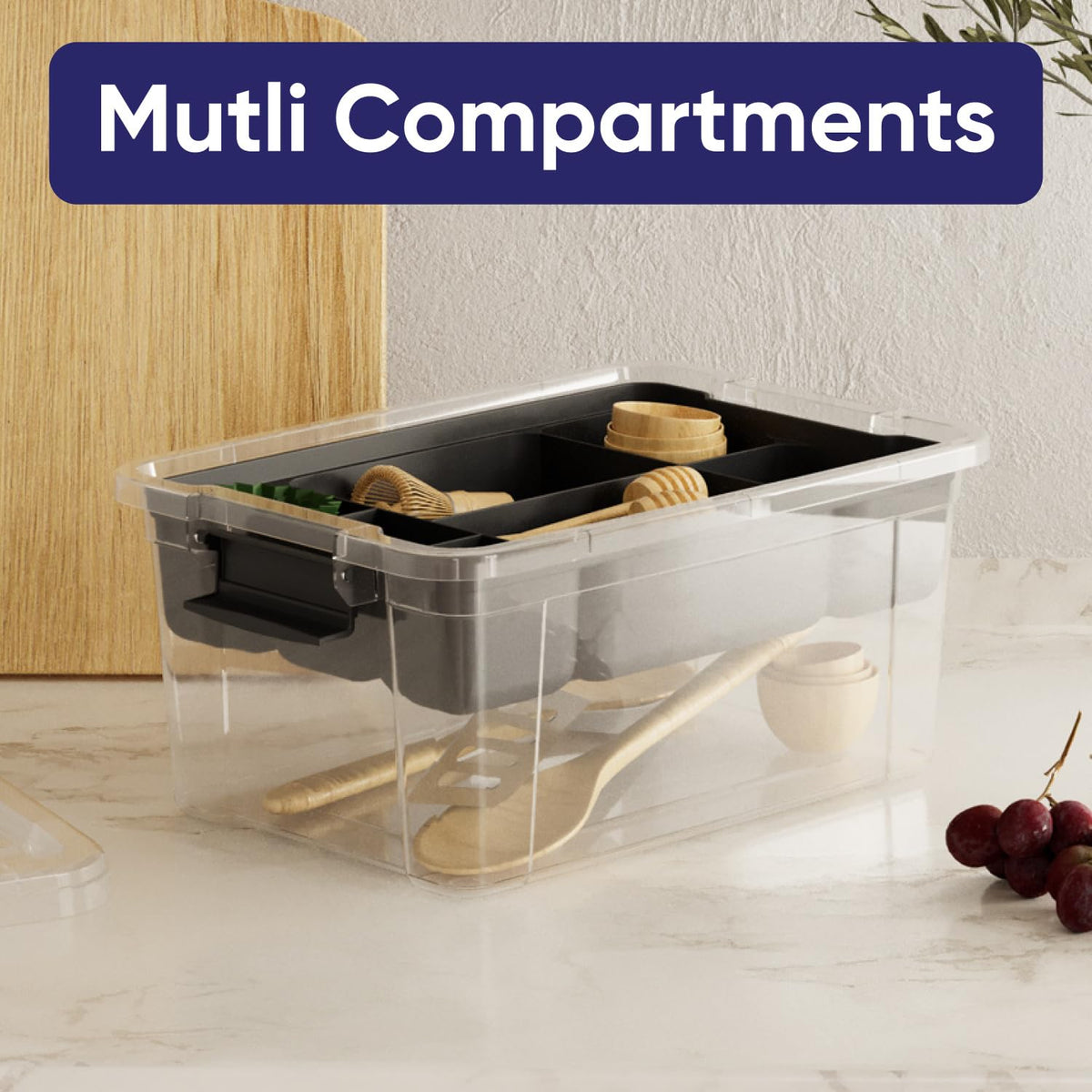 Storage Container Organizing Tray for Superio Bin or Drawer Plastic Organize Sewing (3 Count)
