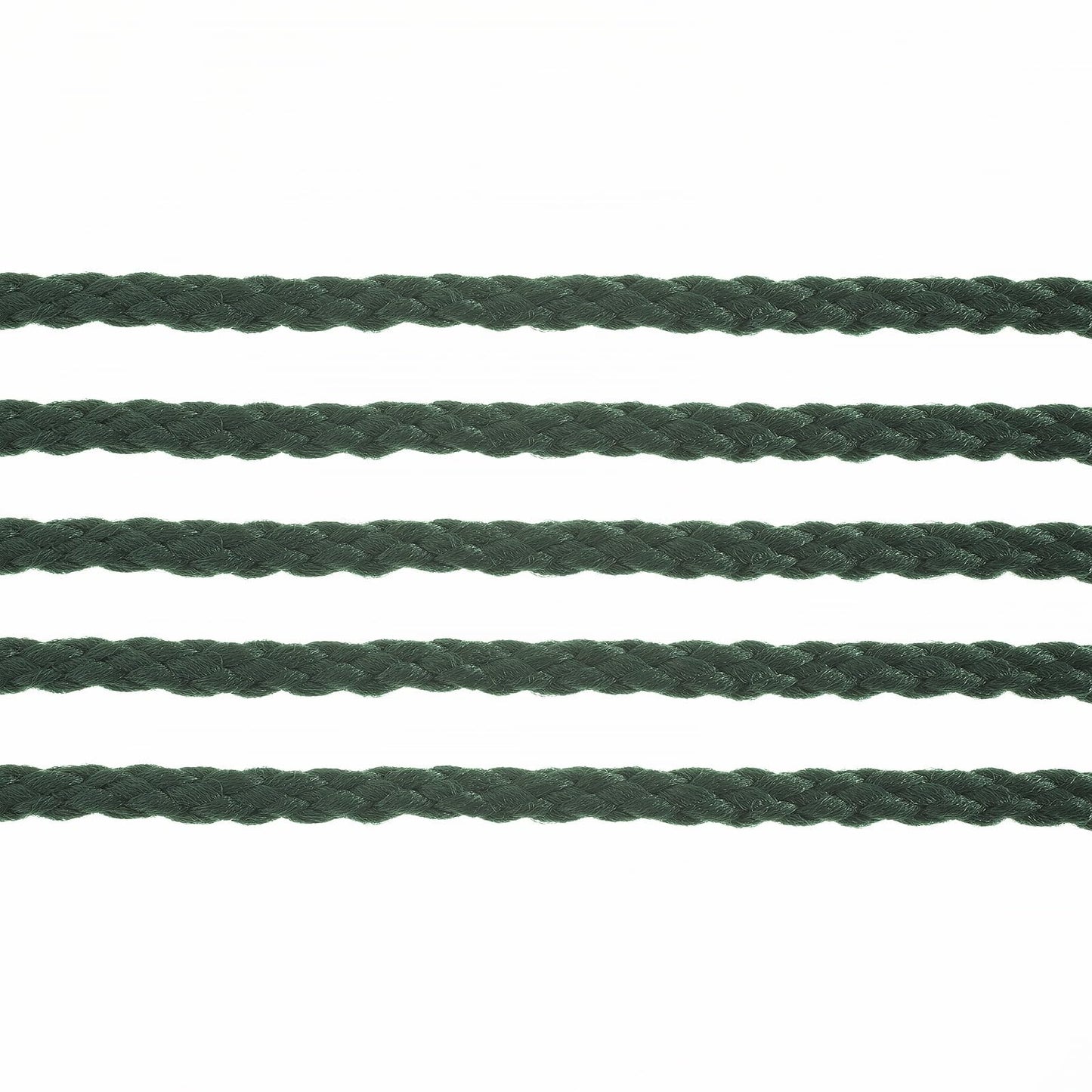 70yards x 6mm John Bead Forest Green Thermoplastic Nylon Braided Macrame Cord for DIY Craft Projects Wall Hanging, Plant Hangers