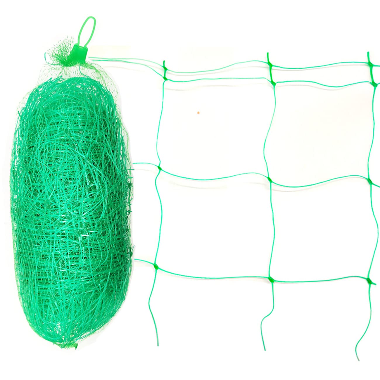 HHTHH Green Trellis Netting 4x100 ft Heavy Duty Garden Netting Polypropylene Plant Support Net for Climbing Vegetables Fruits Flowers