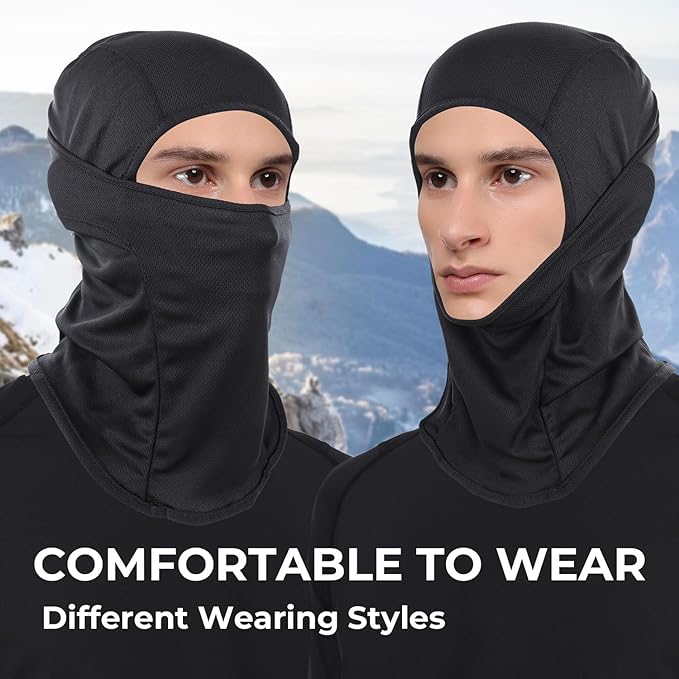 AXBXCX 3 Pack Balaclava Ski Mask - Breathable UV Protection Face Cove for Motorcycle, Football, Cycling, Outdoor Sports