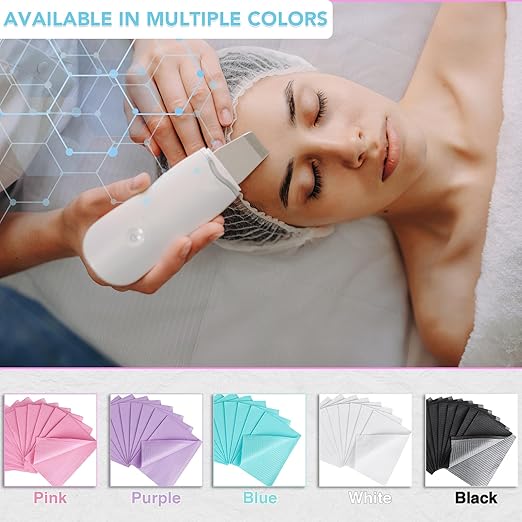 480 Pack Disposable Dental Bibs 13"x18", 3-Ply Waterproof Tattoo Bibs Sheet for Nail Salon, Dental Clinic, Feeding, Tattoo Shop (White)