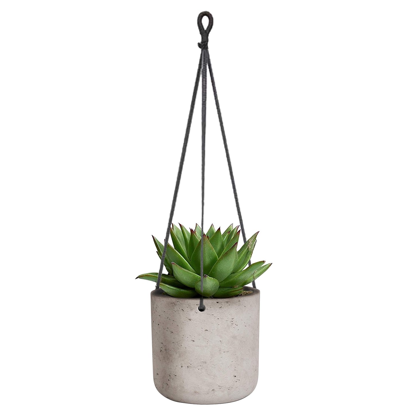 Abbott Collections AB-65-QUARRY-0407-MD 6 in. Hanging Planter Grey - Medium