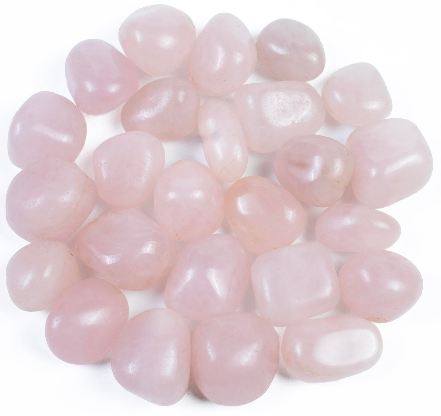 Crocon 1LB Rose Quartz Tumbled Stones and Crystals Bulk 2000+ Carats Natural Crystal Kit for Reiki Healing Polished, Mothers Day, Tumble Stones, Chakra Balancing, Gift, Home Decor Size : 20mm