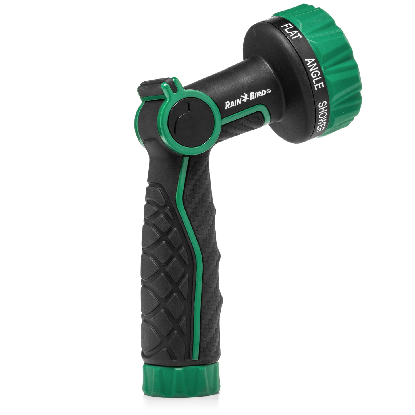 Rain Bird TCNZL8P Garden Hose Nozzle, Thumb Control, Carbon Fiber Texture, 8 Spray Patterns