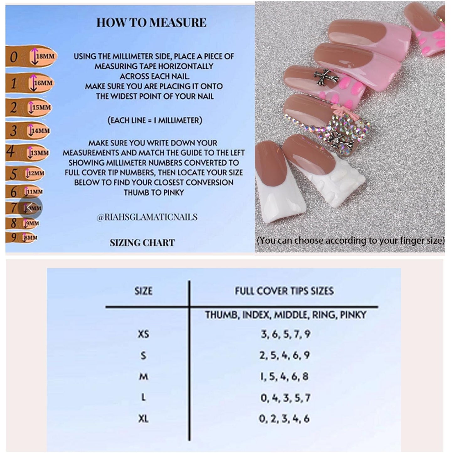 10PCS/SET Glamorous Handmade Press on nails Glitter Rhinestone Duck-Billed Party Nails Party Nails Artifical Tips