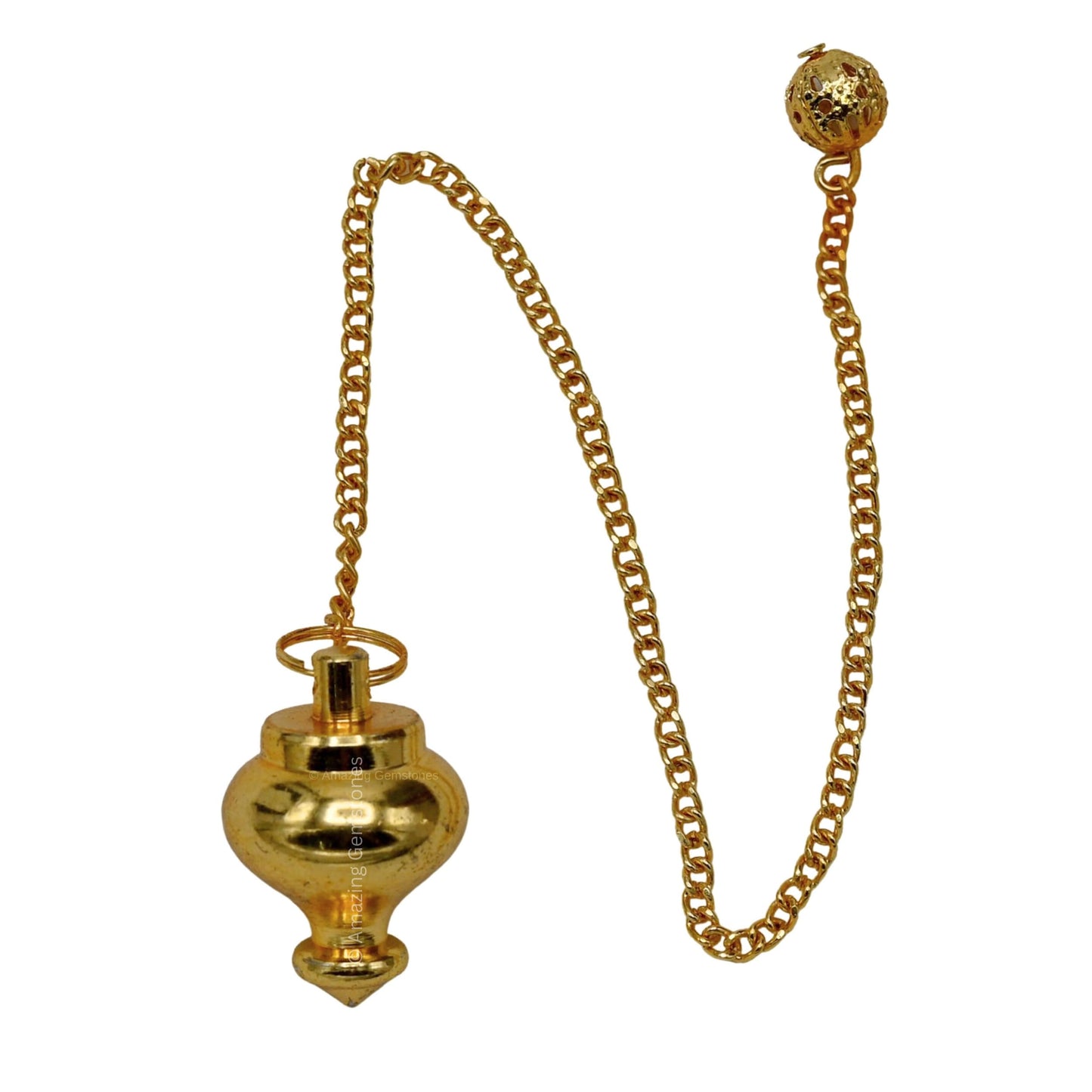 Amazing Gemstone Healing Metal Pendulums for Divination, Gold Pot Steel Copper Pendulum High Energy Pendulo de Bronce Pendulos de Mesa MP10
