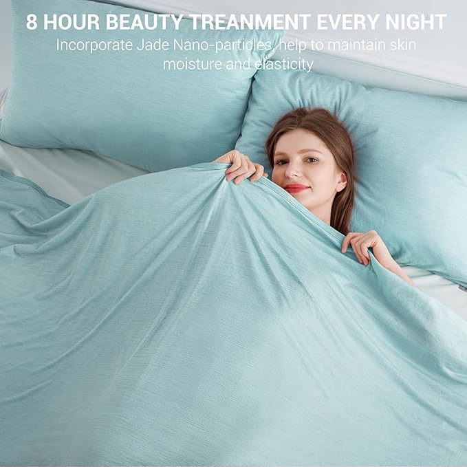 Elegear Revolutionary Cooling Blanket Throw Absorbs Heat to Keep Body Cool for Night Sweats, Arc-Chill 3.0 Cool Fiber Q-Max>0.5 for Hot Sleepers, Lightweight Summer Cold Blankets for Sleeping, Green