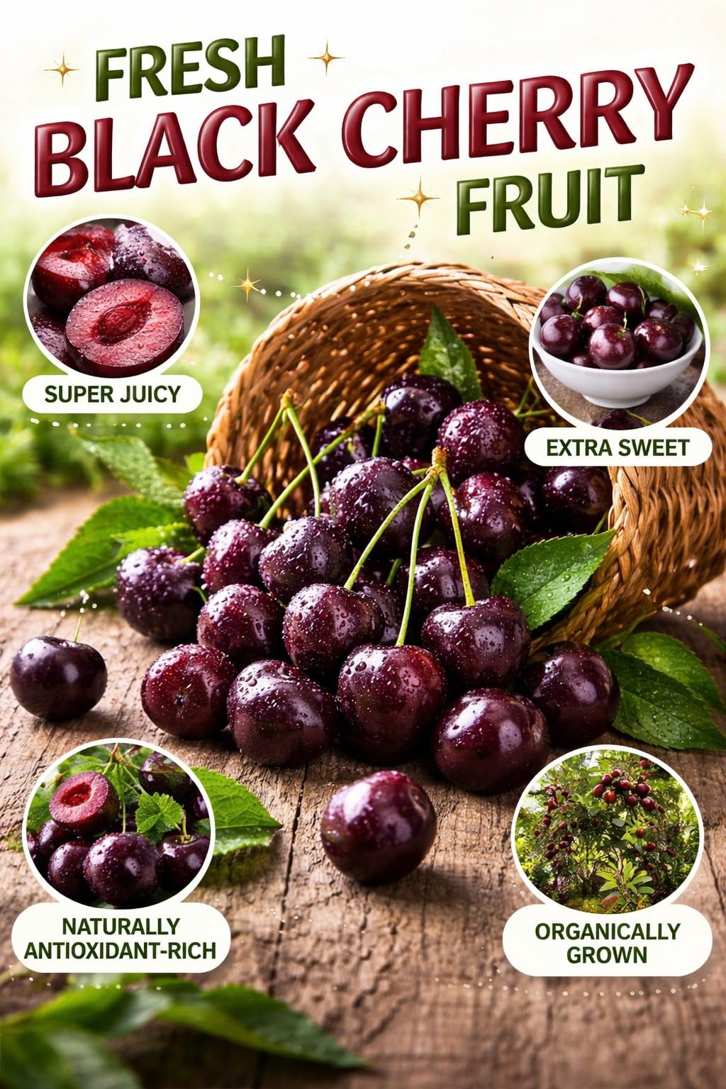5 Black Cherry Tree Live Plants 1–2 Ft Tall (Prunus serotina) – Fast Growing Native Fruit Tree – Edible Cherry, Wildlife Habitat & Backyard Orchard Starter Tree (5 Live Tree Plants)