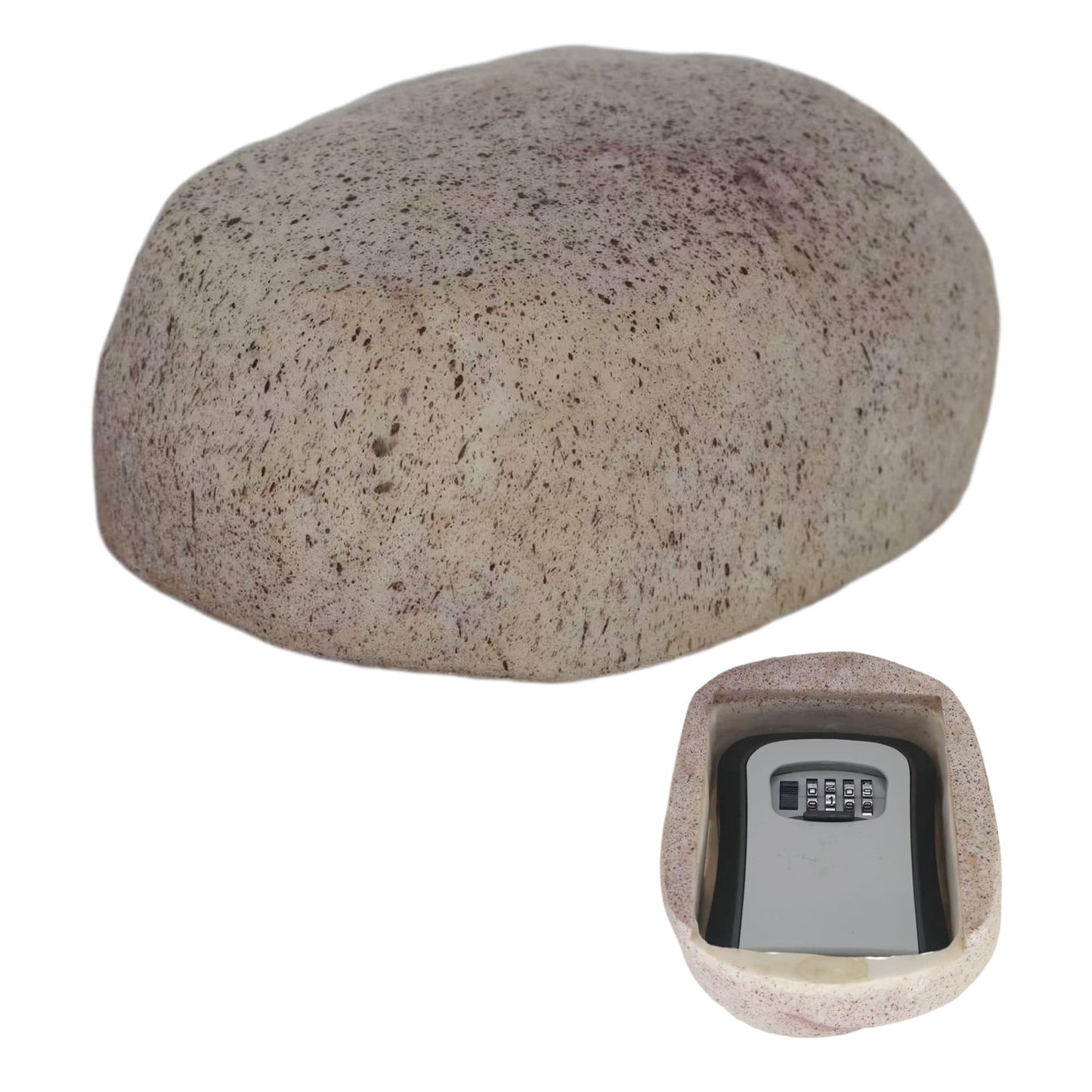 Hide A Key Outside Key Lock Box with Code Outdoor Large Size Fake Rock Key Hiders Holder Containers secret Compartment items Safe Storage Indoor Yard Garden Geocaching