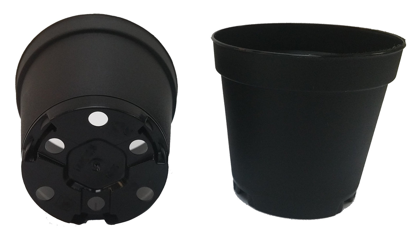 Seed Kingdom 40 New 2 Inch Plastic Nursery Pots ~ Pots are 2 Inch Round at The Top and 1.9 Inch Deep Color: Black