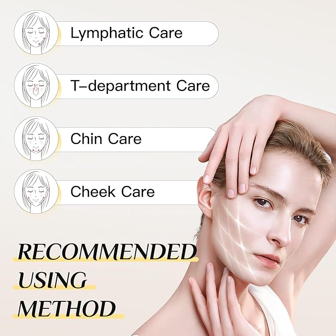 Microcurrent Facial Device Facial Massager Face Roller Tools for Skin Care Microcurrent Multifunctional Facial Massager, White