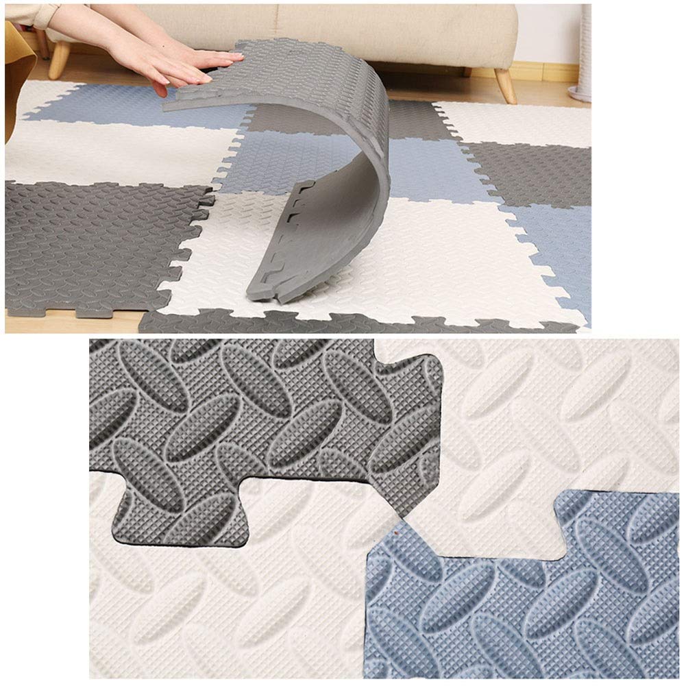ALGFree Foam Puzzle Mat Soft Kids Baby Foam Activity Play Mat Interlocking Floor Tiles EVA Infant Crawling Mats, Customizable (Color : F, Size : 60x60x1.2cm-8pcs)