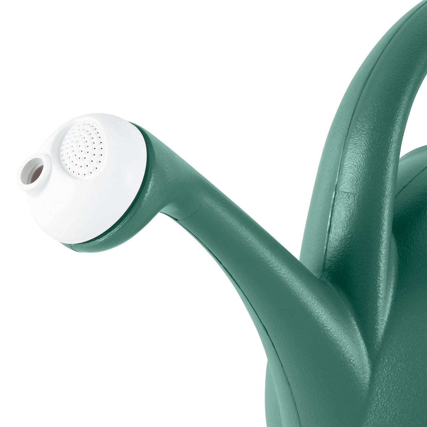 2-Gallon Premium Plastic Rosette Watering Can - The HC Companies 11"x21"x13.75" in Evergreen Color