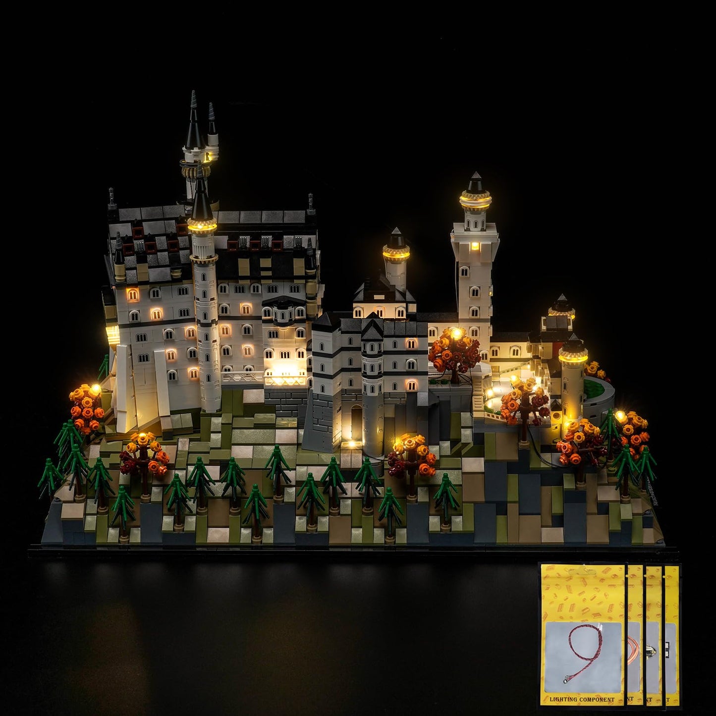 Hilighting Upgraded Led Light Kit Compatible with Lego Architecture Neuschwanstein Castle Building Set, Lights Decoration Compatible with Lego 21063, Gift for Architecture Fan (Model Not Included)