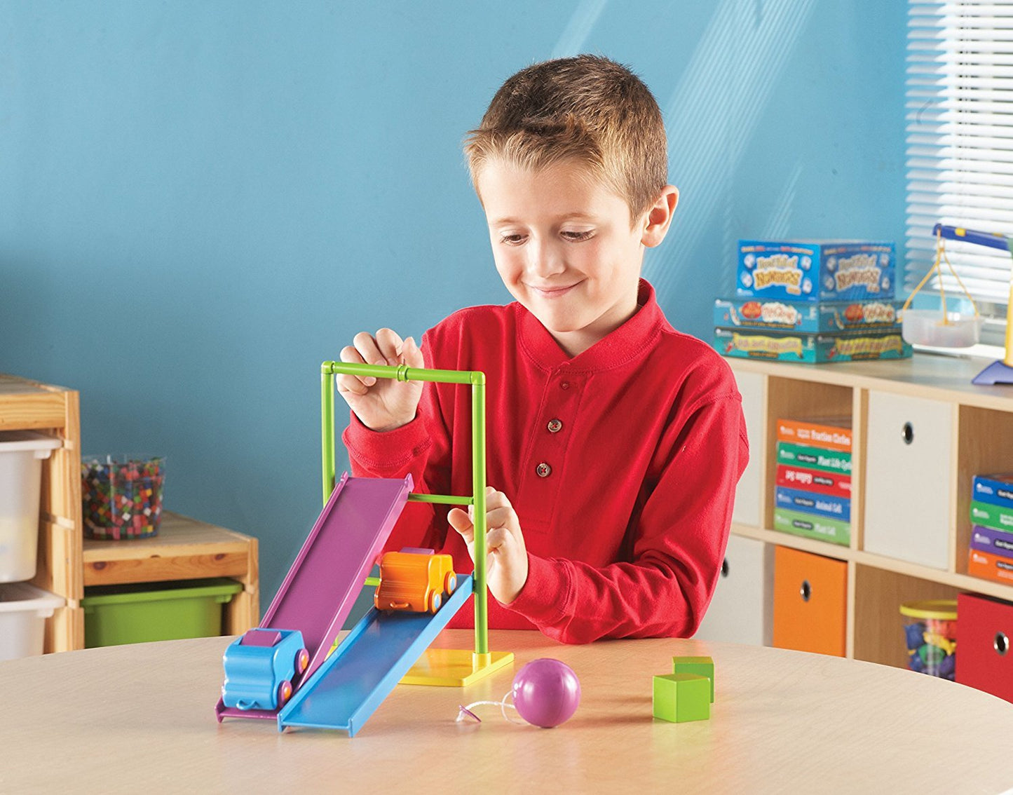 Learning Resources STEM Force & Motion Activity Set - Toddler Sensory Toys, Critical Thinking, Problem Solving, Building Toys, Fine Motor Skills, Physics Games for Kids, Gifts for Boys and Girls
