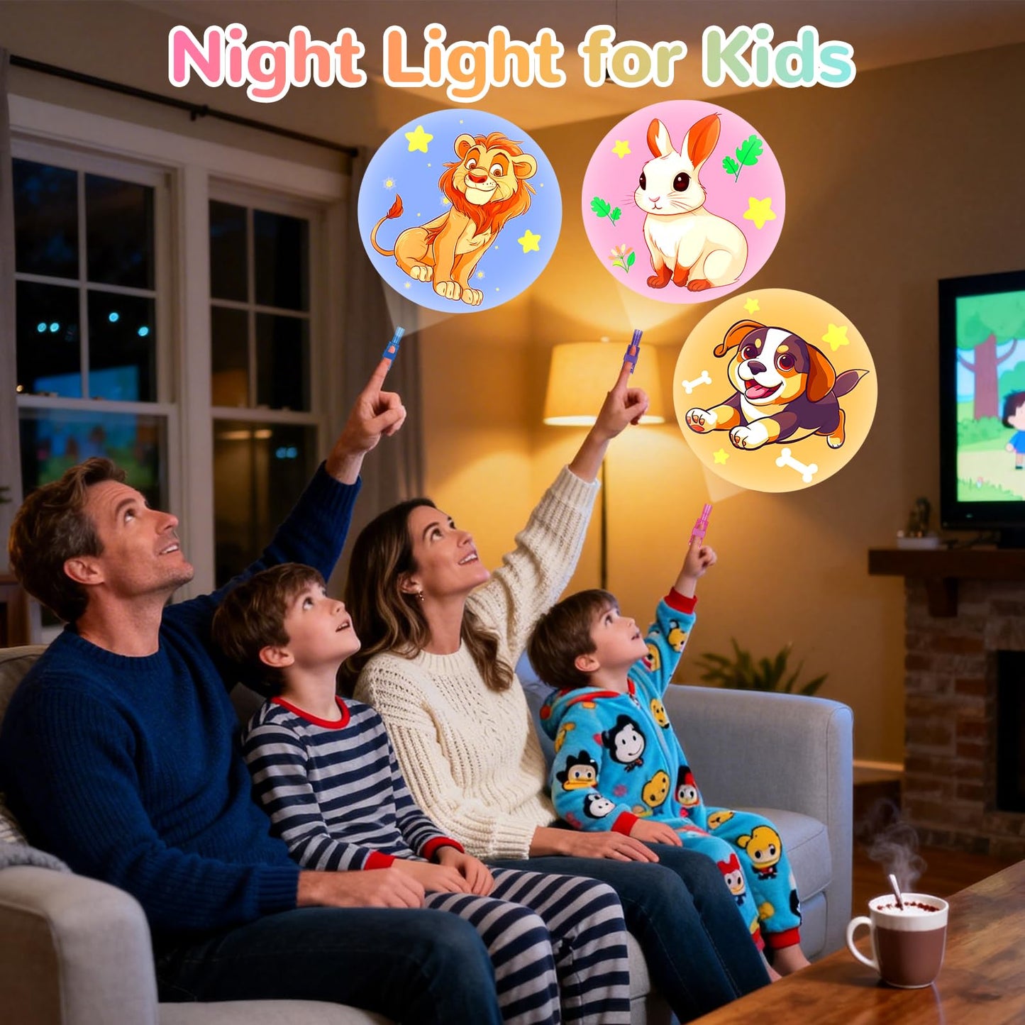 Mikulala 24 Pack Animal Light Up Finger Lights Party Favors for Kids, Treasure Box Goodie Bags Christmas Stocking Stuffers, Glow in The Dark Toys Bulk Classroom Prizes Party Supplies Birthday Gift