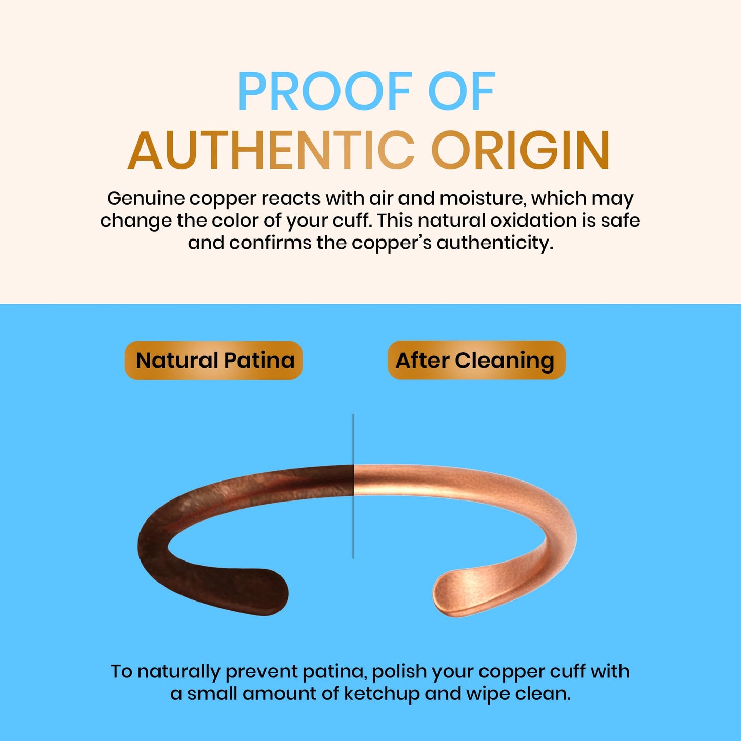 Healing Monk Pure Copper Bracelet for Men & Women – Handmade Uncoated Copper Jewelry Cuff – Adjustable Healing Copper Bracelets for Arthritis – Mens & Womens Copper Cuff Pulsera de Cobre (Healer)