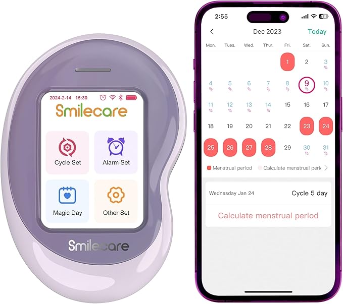 Fertility Monitor Kit 2-in-1 with 20 Ovulation Test Strips & 5 Pregnancy Test Strips + App Included for TTC Women