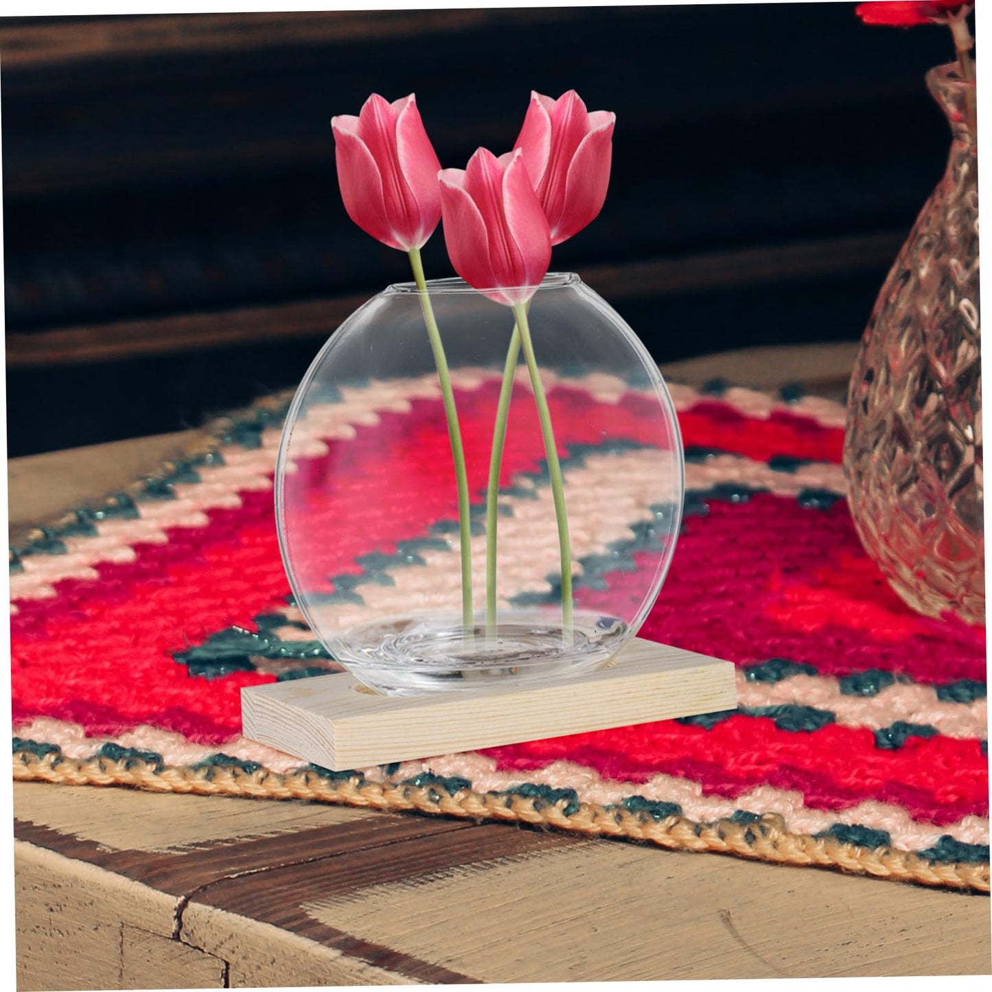 MERRYHAPY 2sets Glass Base for Plant Propagation Stylish Terrarium for Decor for Hydroponic Plants and Floral Displays