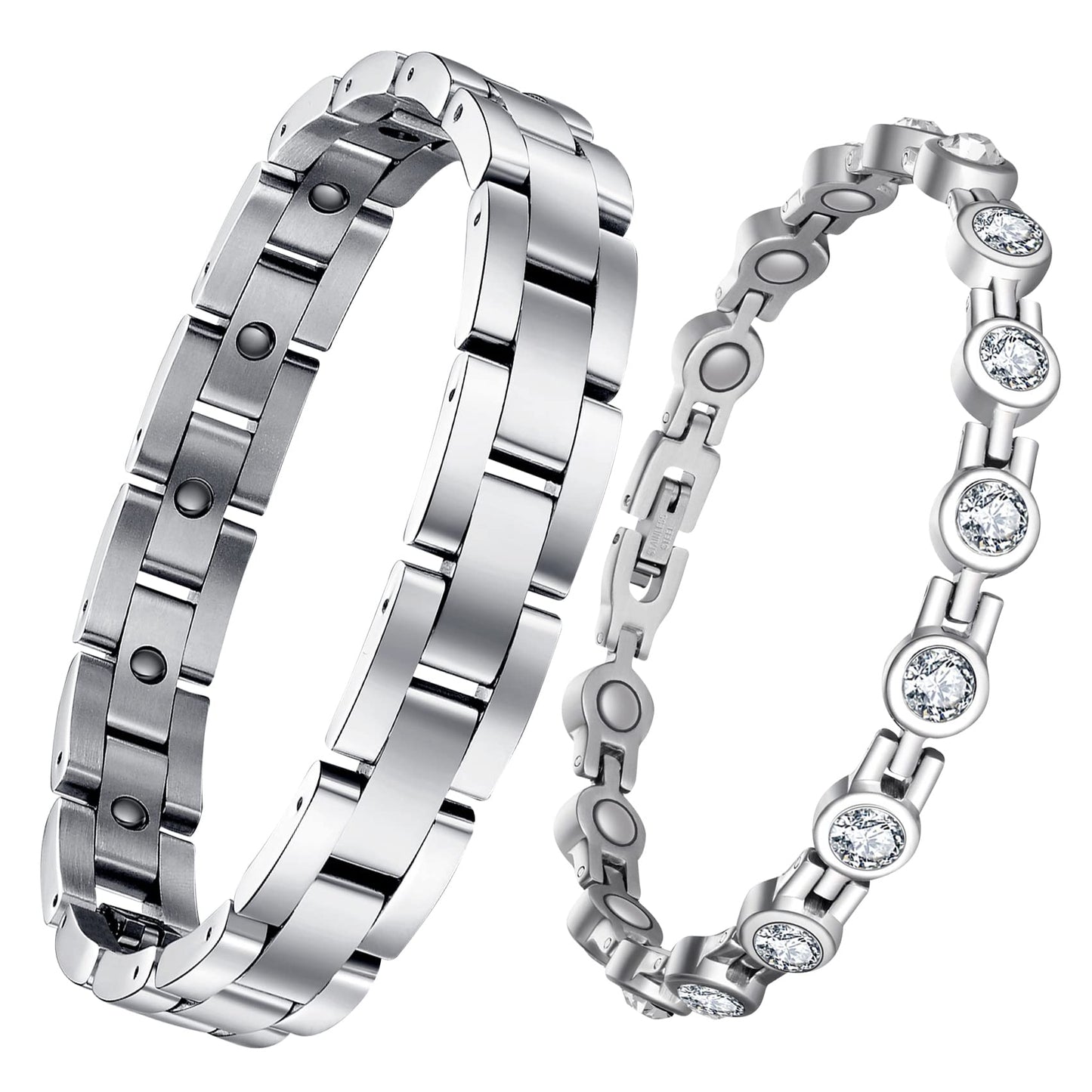 Feraco Magnetic Bracelets for Men Women with Magnets,Jewelry Gift