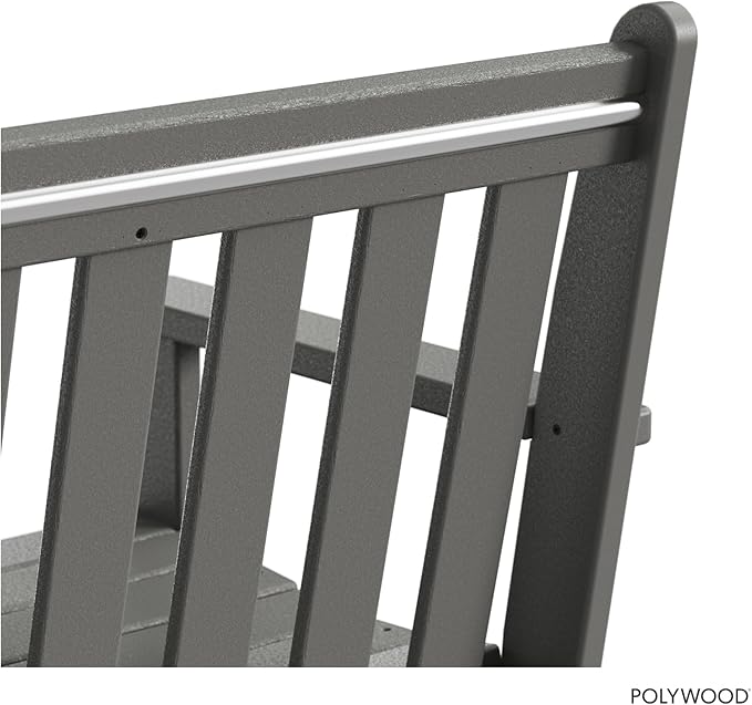 POLYWOOD GNB48GY Vineyard 48" Bench, Slate Grey