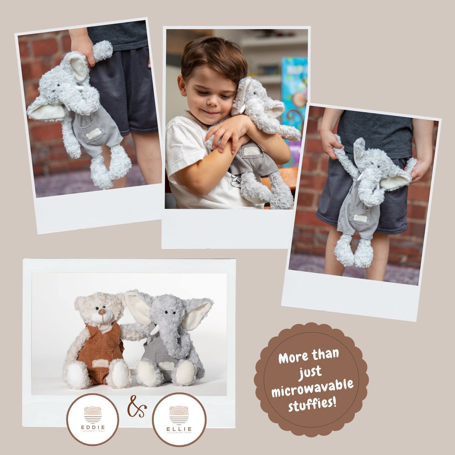 Family Framework Ellie Warming Plush – Microwavable Lavender Aromatherapy Stuffed Animal – Heatable & Coolable