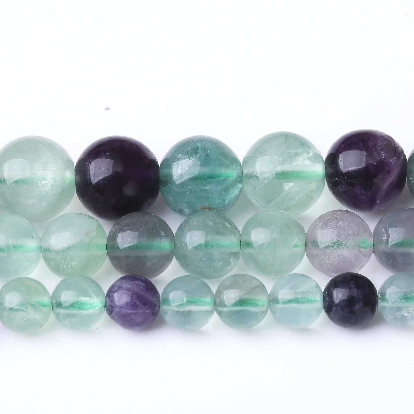 35PCS 10MM Natural Fluorite Stone Beads Energy Healing Beads for DIY Jewelry Bracelet Necklace Making for Jewelry Making15Inch