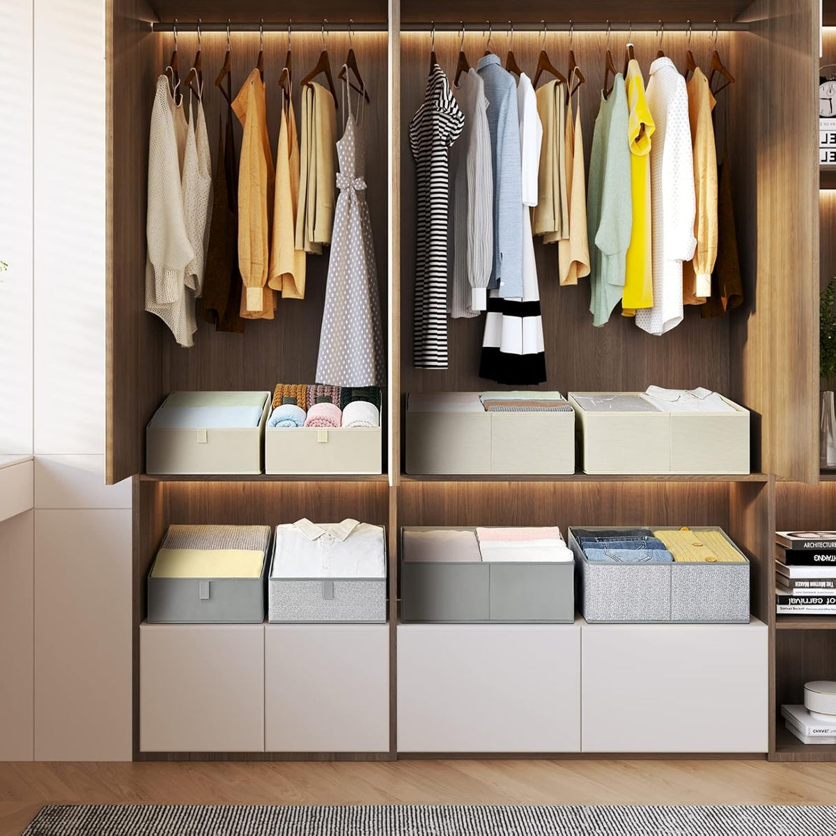Closet Storage Bins (5 Count)