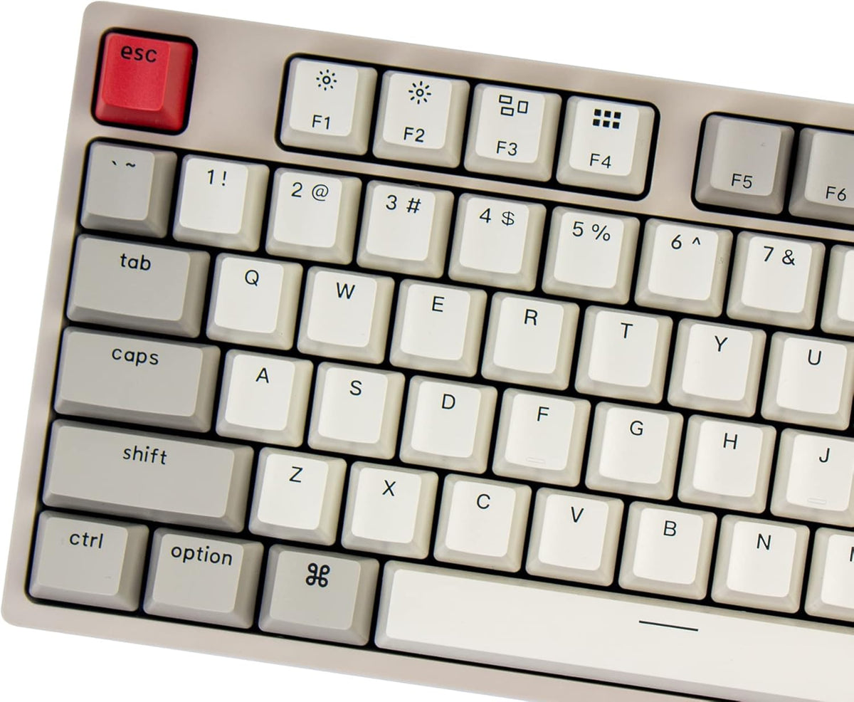 Keychron C2 Full Size Wired Mechanical Keyboard Compatible with Mac, Keychron Red Switch, 104 Keys ABS Retro Color Keycaps Gaming Keyboard for Windows, USB-C Type-C Braid Cable