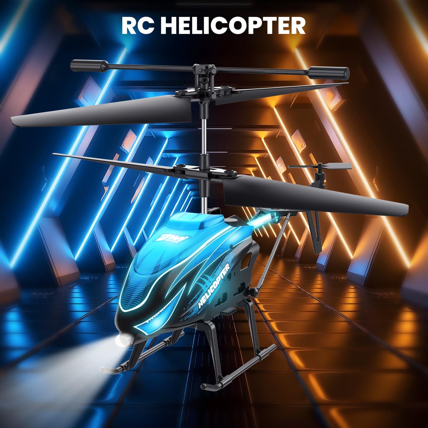 BotZilla RC Helicopter, Remote Control Helicopter for Kids & Adults, 7+1 LED Light Modes, Altitude Hold, One-Key Start/Land and Auto Hover, Remote Control Toy for Ages 8+ Boys Girls