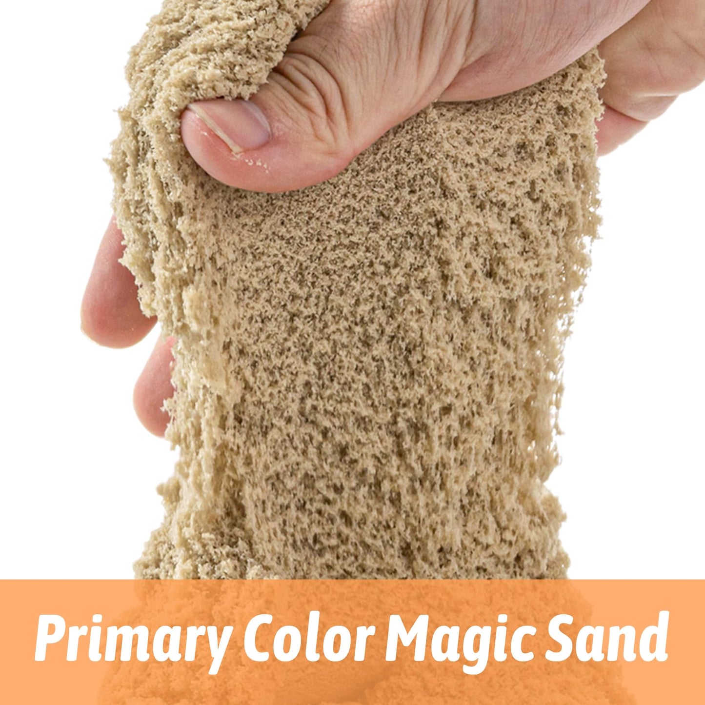 PreTrans Construction Sensory Bin Toys – 10 Sand Molds for Kids & 2.2 lb Sensory Sand - Sand Box for Toddlers Ages 3+