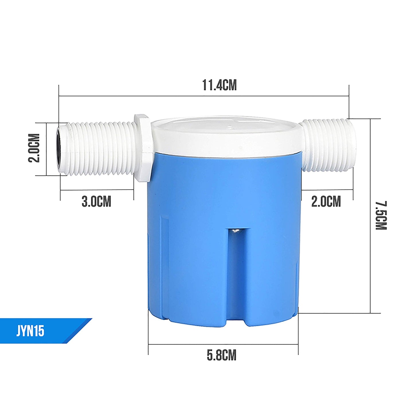 Automatic Water Level Control Valve - Inside Type, Float Valve for Water Tank, Solar Energy, Auto Pot, Aquarium 2PCS (1/2'' Side Inner)