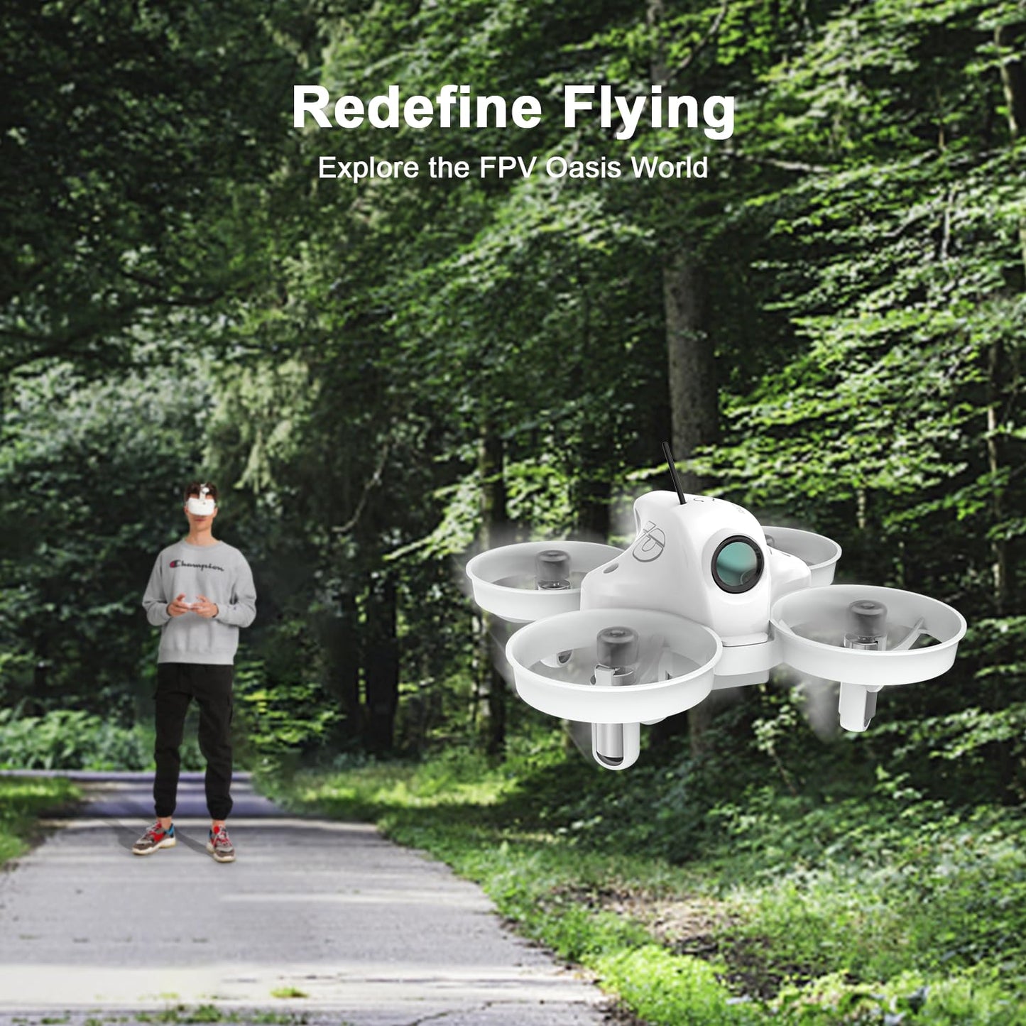 APEX FPV Drone Kit,FPV Goggles,First-person view drone,FPV Racing Drone for Beginners,Low-Latency 5.8G Transmission, Drop-Resistant,VR70-2.0