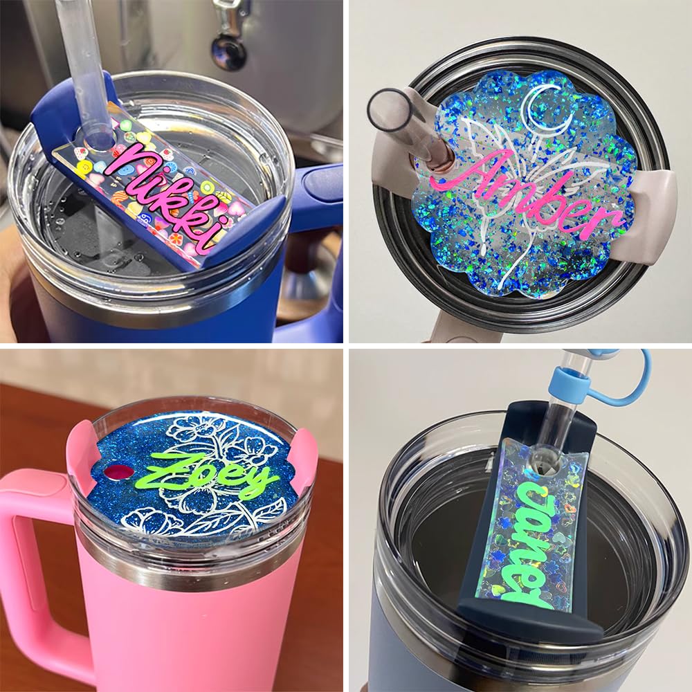 RESINWORLD Tumbler Name Tag/Plate Silicone Molds for 20oz/30oz & 40oz Lid