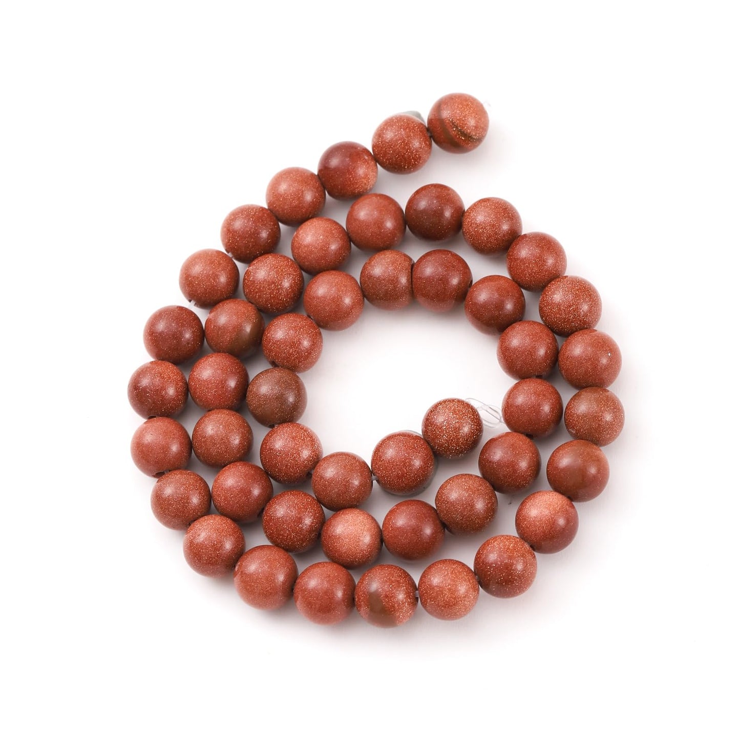 6mm 60pcs DIY Natural Gold Sandstone Beads Round Healing Crystal Gemstone Loose Beads for Jewelry Making Handmade Bracelet Necklace