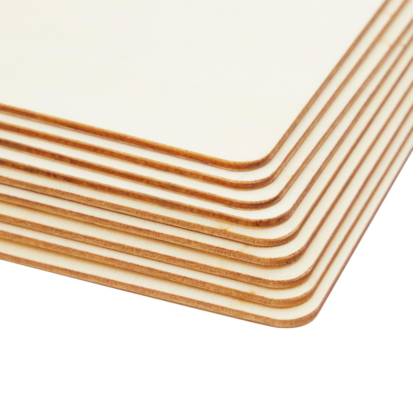 Bright Creations 70 Pack Unfinished Wood Squares for Crafts, Wood Burning, Engraving (3 Sizes, 2", 3", 4") - Wooden Pieces for Crafts
