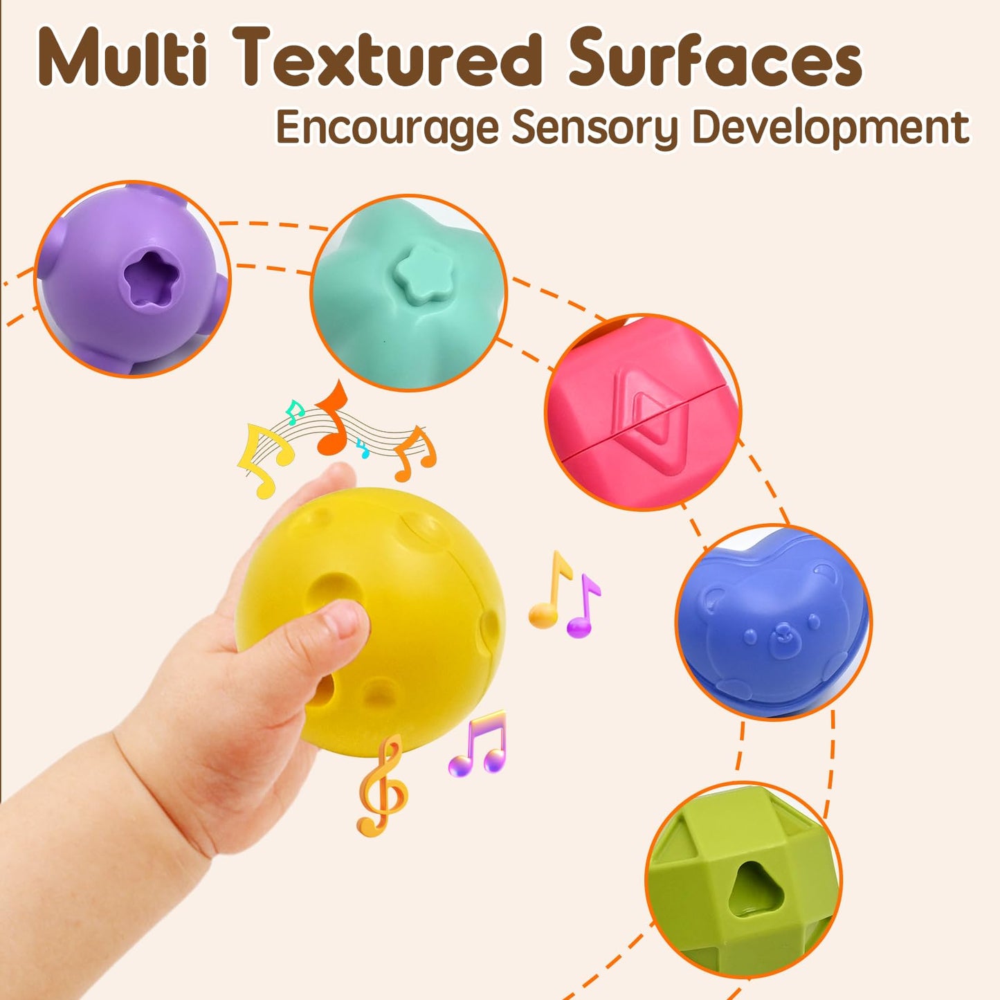AiTuiTui Multifunction Baby Sensory Montessori Activity Cube Toys, Shape Sorter Early Learning Educational Interactive Toys for Infant Toddlers Boy Girl, Birthday Gifts Easter Basket Stuffers