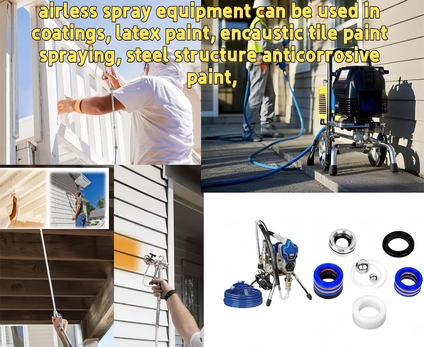 248212 Pump Repair Packing Kit for Graco Ultra Max II 695 795, LineLazer 3900, GMAX II 3900 | OEM Replacement Seal Kit | Airless Paint Sprayer Accessories
