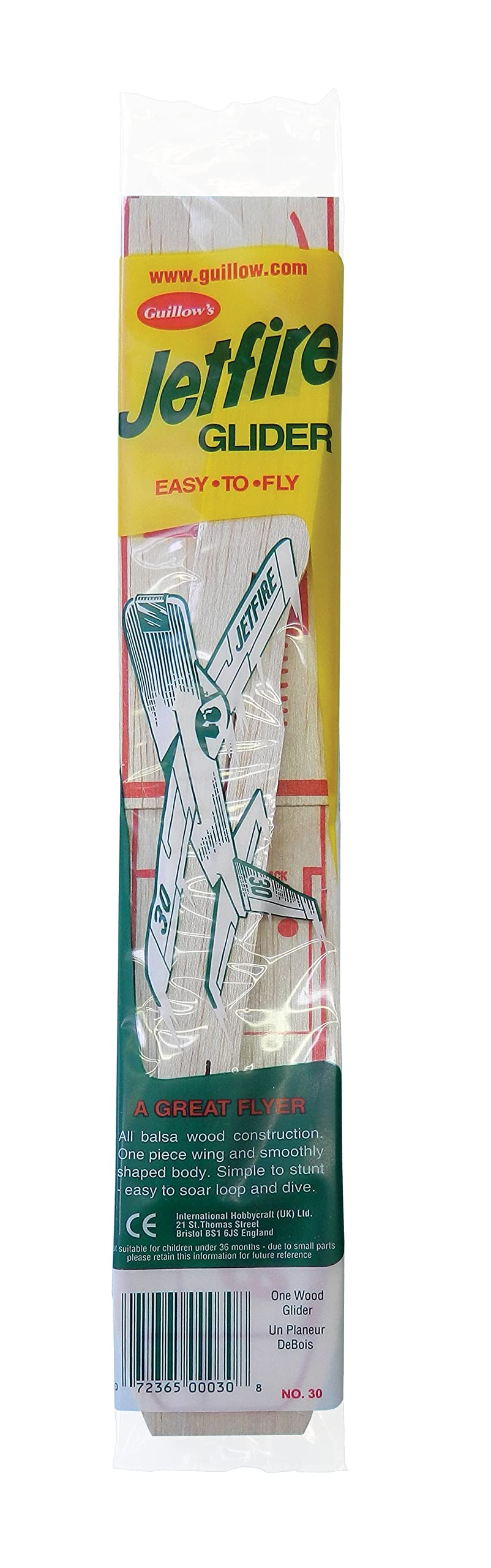 Guillows Balsa Wood Gliders Jetfire Twin Pack & Sky Streak Twin Pack Gift Set Bundle - (4 Planes Total) by Guillow