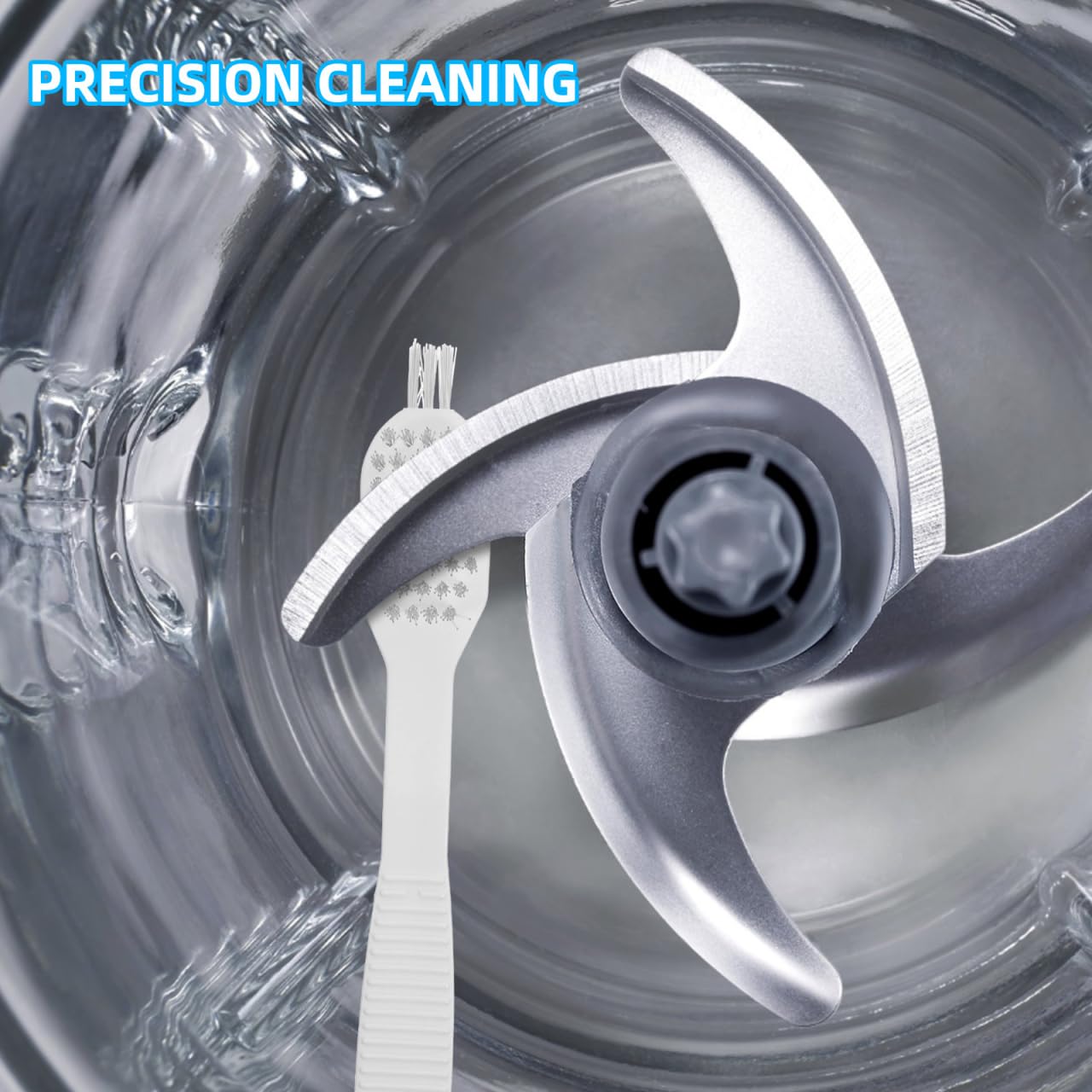 Unomor 10Pcs Kitchen Cleaning Brush Set for Juicer Soy Milk Machine Grinder Deep Cleaning with Flexible Bristles and Ergonomic Handle