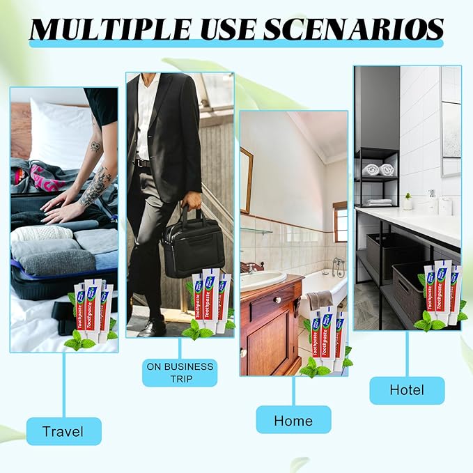 200 Tubes Extra Small Travel Size Toothpast Bulk,Mini 0.176 oz/5 Grams Small Disposable Toothpaste Mint Single Use Mini Bulk Toothpaste Travel Size for Hotel,Camping,Homeless,Charity,Guests
