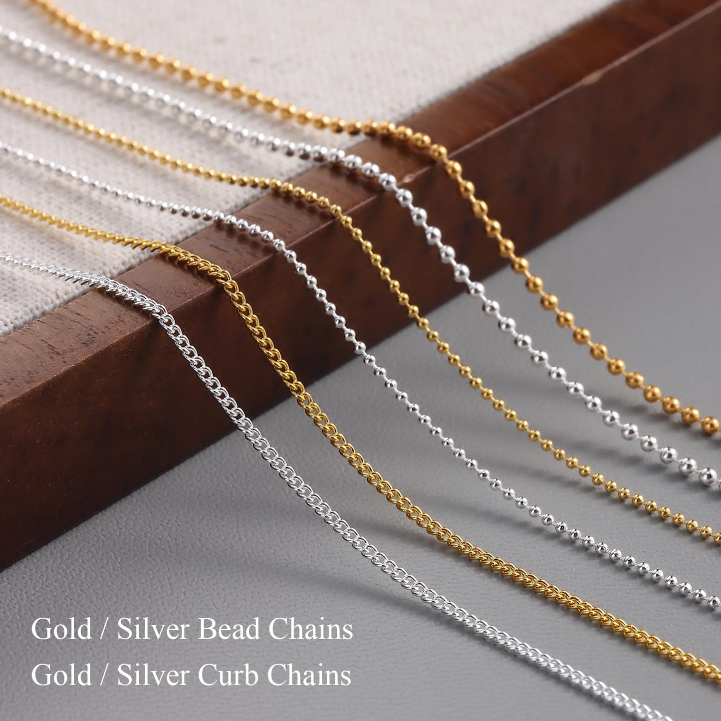 Furtherpretty 3D Chain Nail Charms Set, 12 Strips Gold Silver Metal Bead & Pearl Rhinestone Chains for Nails, Y2K Gothic Punk Dangle Nail Charms Piercing Decorations Accessories Manicure Supplies