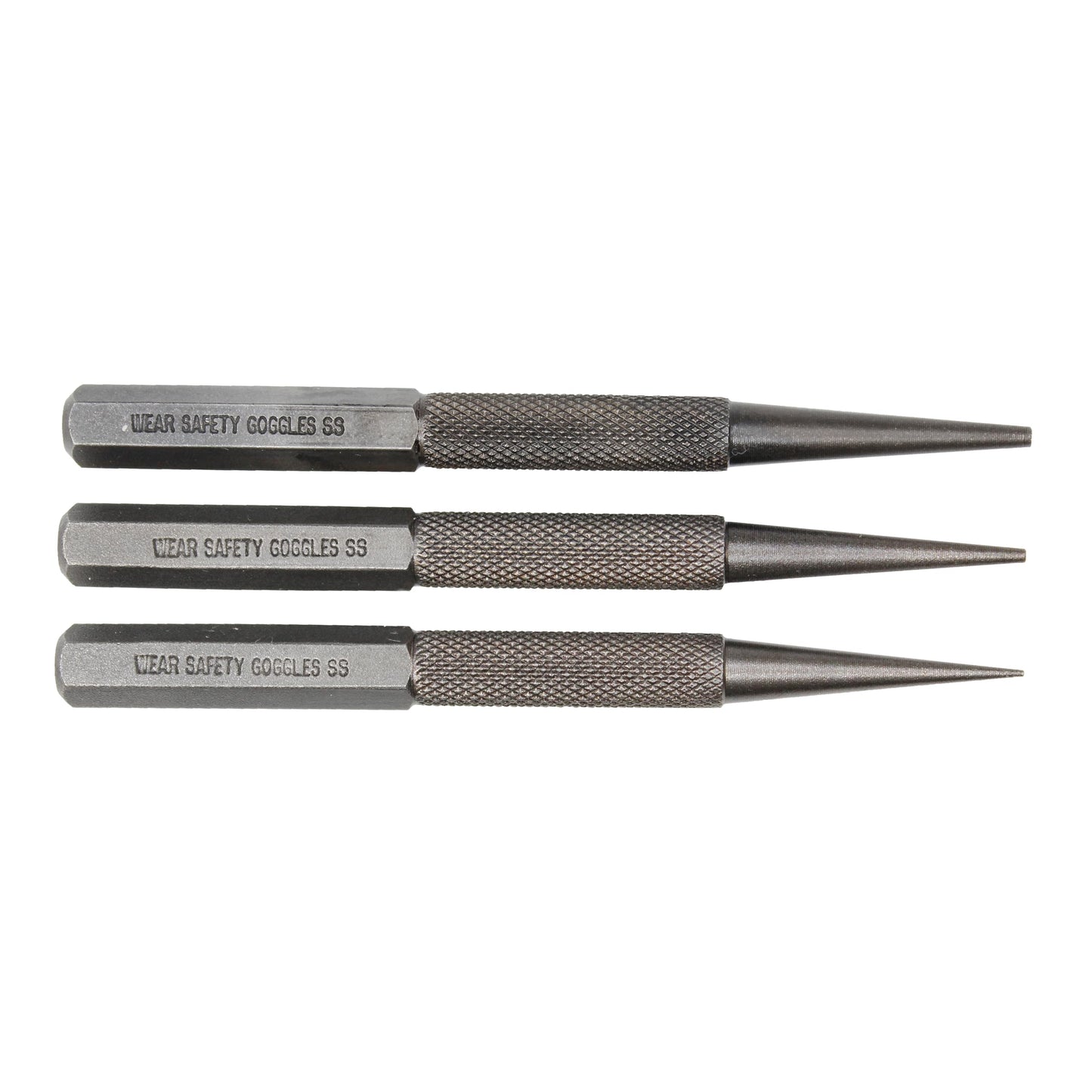 Mayhew 47502 1-2-3/32-Inch Carded Nail Set, 3-Piece