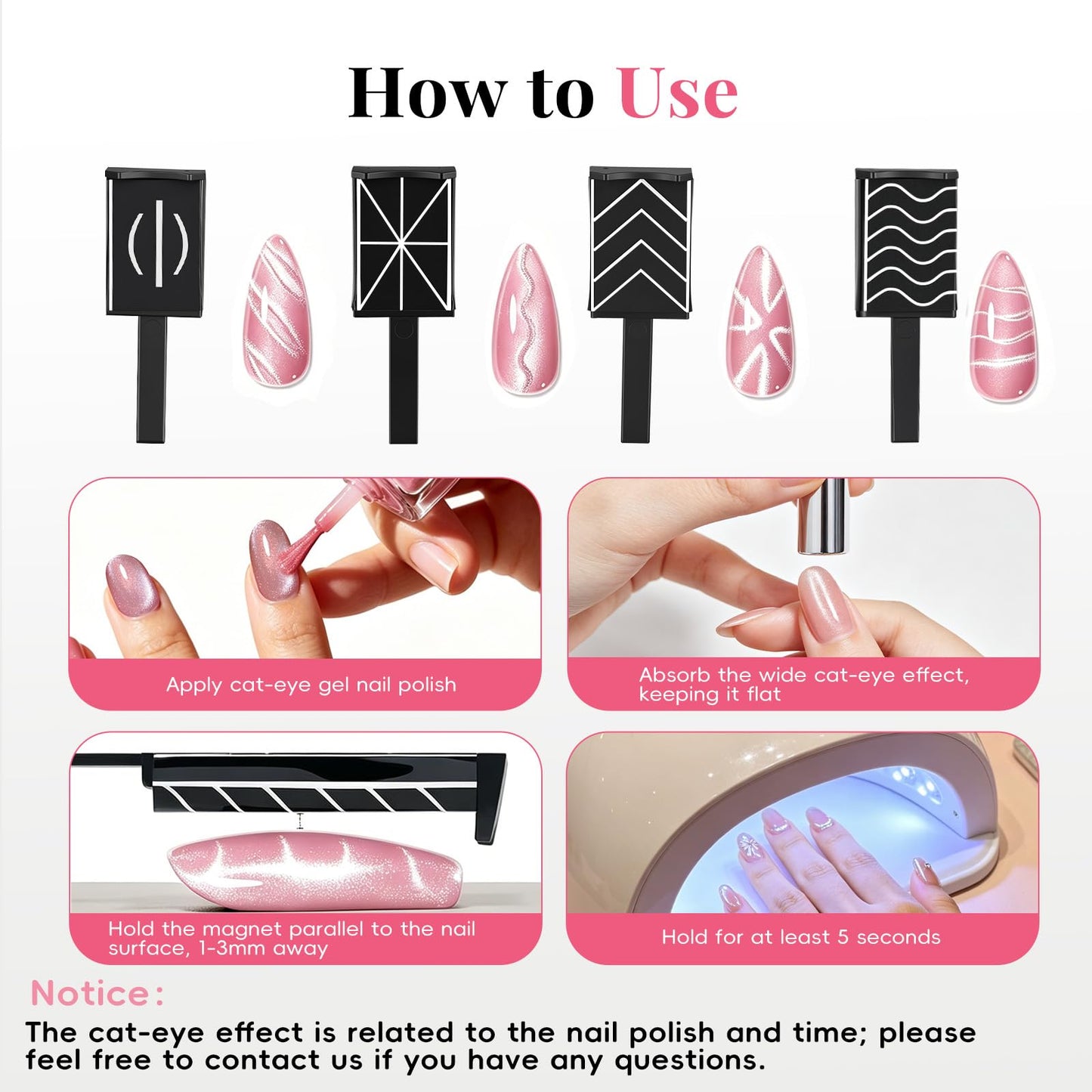GricelnSV Cat Eye Magnet Set: 14 PCS for nails