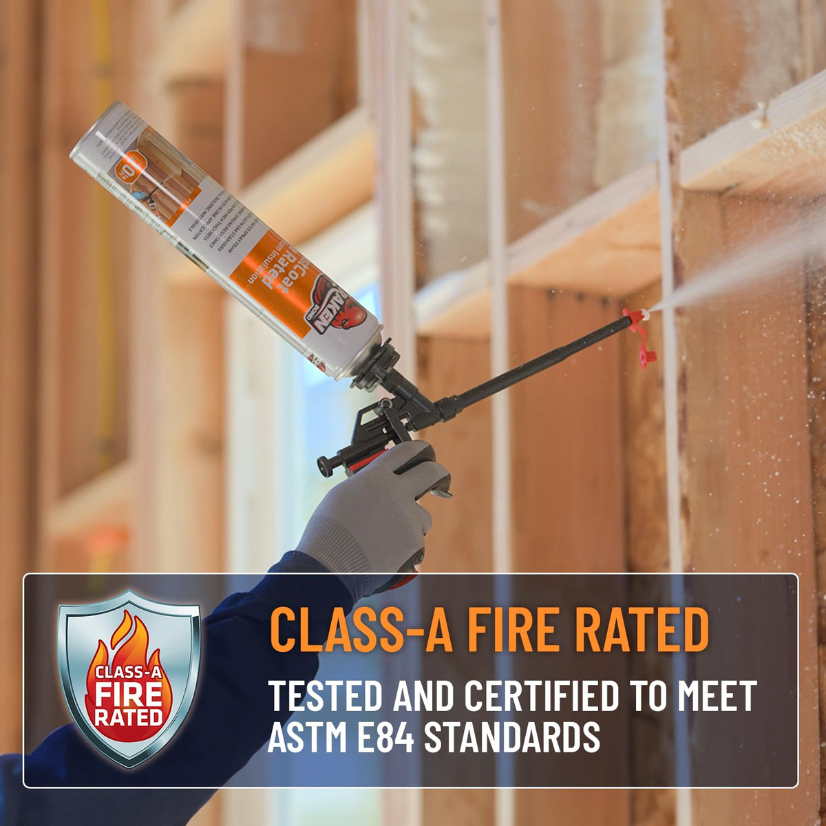 Fastcoat Fire Rated Spray Foam Insulation Kit Closed Cell in a Can 3840 sq ft (192 Count)