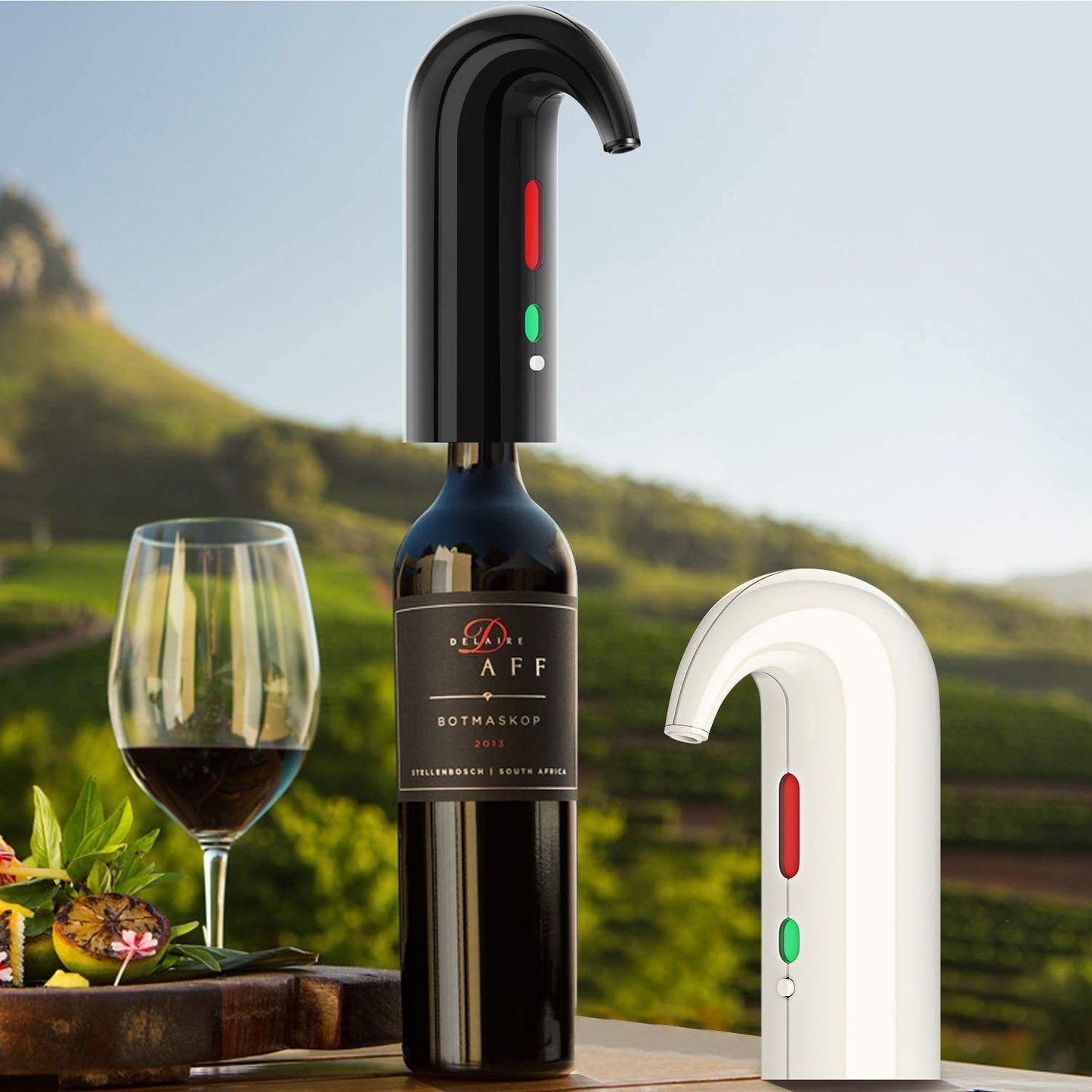 Electric Wine Aerator Dispenser Set – Automatic Wine Decanter & Pourer with LED Display, Best Sellers Rechargeable Wine Pump & Stopper, Perfect Christmas Gifts for Wine Lovers